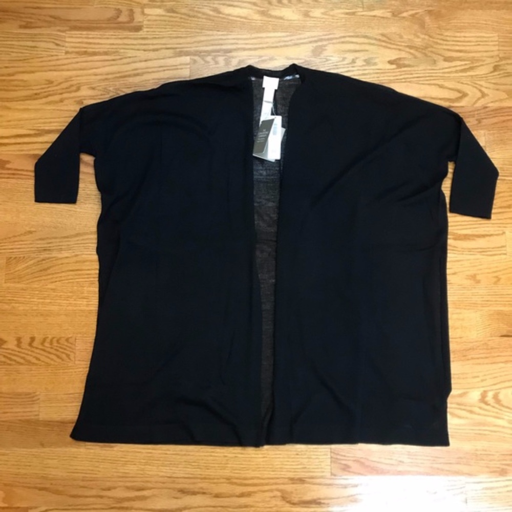 Chico’s Black Convertible Cardigan Sweater Size 00